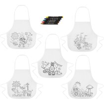 Caja de lápices de colores personalizables Chispi pack de 5 delantales