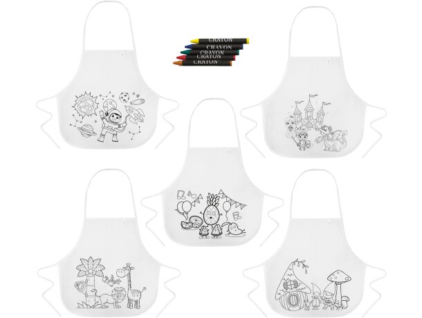 Delantal infantil Chispi( pack de 5) personalizado