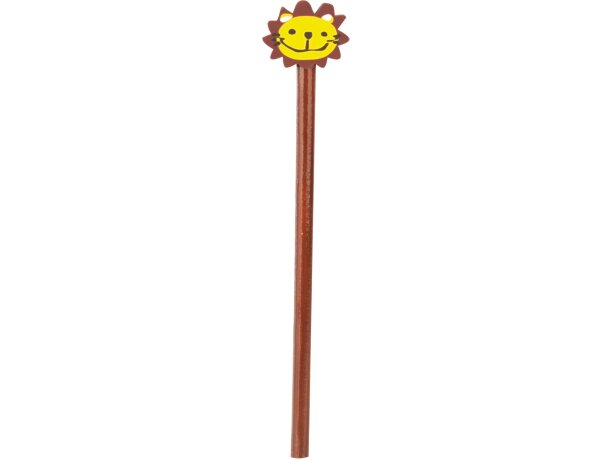 Lápiz de madera marrón con león barato