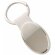 Llavero met&aacute;lico con cinta en polipiel