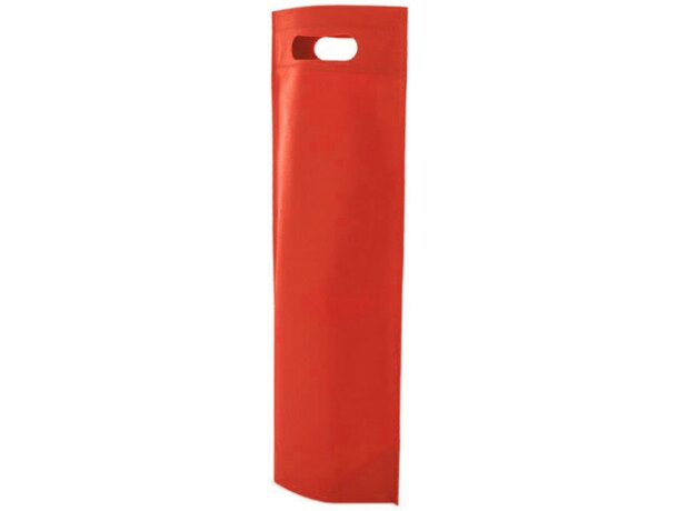Bolsa de non woven para botella rojo