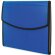 Carpeta con archivador y cierre de velcro azul royal