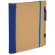 Libreta tamaño a5 con bolígrafo y banda elástica azul royal