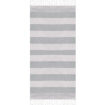Toalla de playa para empresas con flecos trenzados y rayas 180 x 90 cm