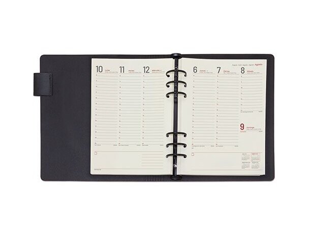 Agenda Pierre Cardin día página con recambio multiidioma detalle 45