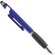 Bolígrafo con varias funciones y soporte móvil azul