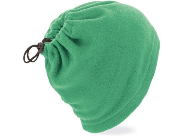 Braga polar con función de gorro verde