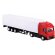 Camión tráiler de juguete personalizado rojo