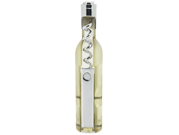 Sacacorchos especial con forma de botella blanco