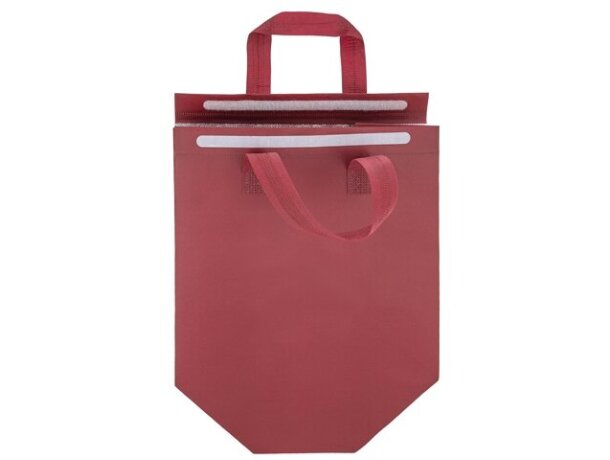 Bolsa conservadora de frío Buffet non woven aluminio Burdeos detalle 4