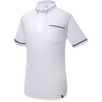Polo de manga corta promocional Star blanco l ideal para cualquier ocasión
