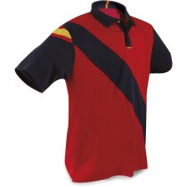 Polo unisex combinado padel personalizado rojo Polo unisex combinado padel personalizado rojo