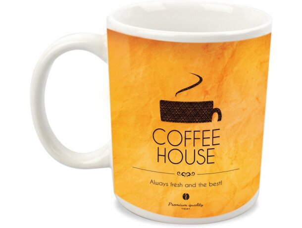 Taza de cerámica de cafe para sublimación blanca Taza de cerámica de cafe para sublimación blanca