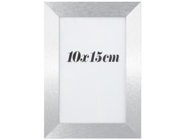 Portafotos Oropel en madera con capacidad para foto 10x15 Plata detalle 6