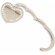 Cuelgabolsos en forma de corazón con brillantes de fantasia personalizada