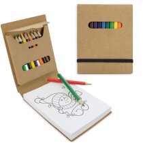 Libreta De Colorear Con Cajita12 Colores Pintur personalizado