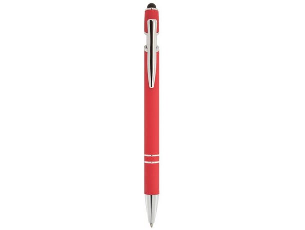 Boligrafo metalico con touch Atlanta rojo