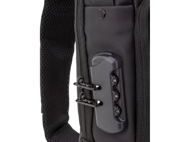 Bandolera Tyler con conexión usb y sistema antirrobo detalle 2