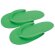 Zapatilla desechable 10 pares verde