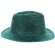 Sombrero de paja de colores verde
