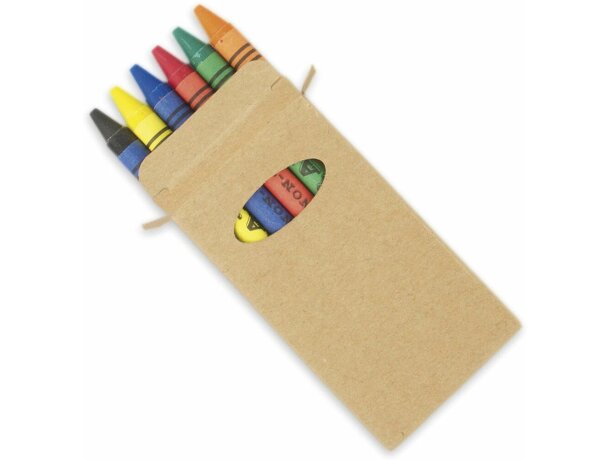 Caja de cartón de 6 ceras personalizado