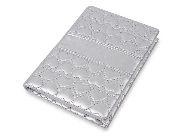 Notebook corazon oro plata