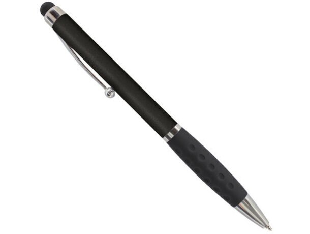 Bolígrafo puntero de plástico con agarre negro