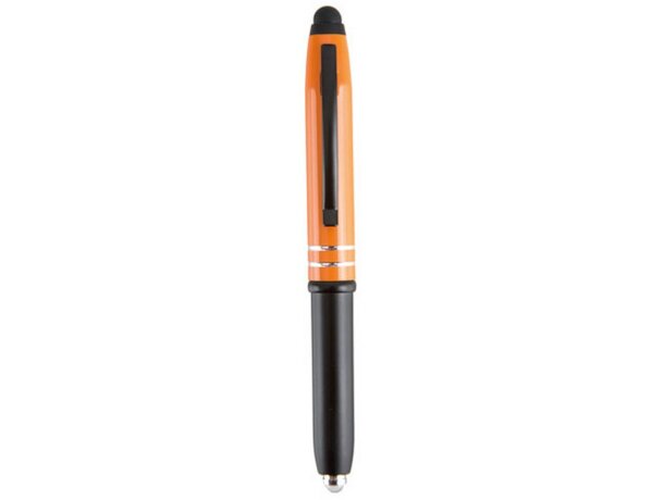 Boligrafo metalico touch ledhenry naranja