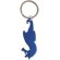 Llavero caballito de mar personalizado azul