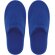 Zapatillas acabado de rizo en algodón azul royal