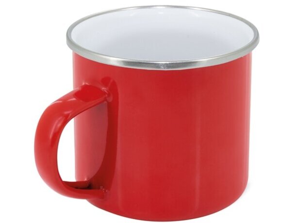 Mug Charles metal 380ml con opción de sublimación Rojo detalle 6