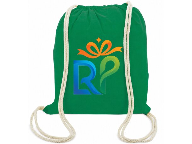 Mochila Assam de algodón natural con cuerdas y diseño sostenible detalle 1