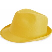 Sombrero con ala irregular personalizado amarillo