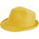 Sombrero con ala irregular amarillo