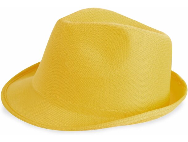 Sombrero con ala irregular verde