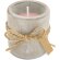 Vela aromática Stella en cemento decorativo con tres aromas Rosa