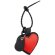 Llavero Mon Amour con forma de corazón en poliuretano suave Rojo detalle 1