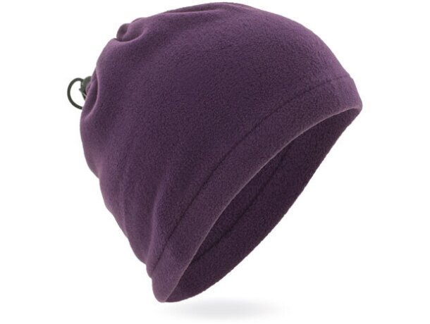 Braga polar con función de gorro morado