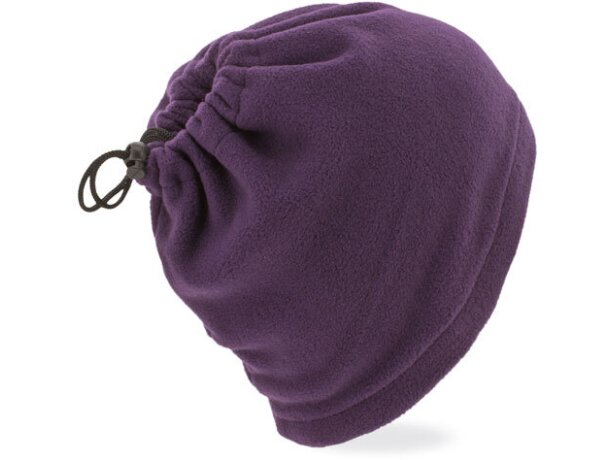 Braga polar con función de gorro morado