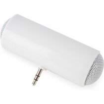 Mini altavoz doble en forma de cilindro personalizado blanco Mini altavoz doble en forma de cilindro personalizado blanco