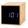 Reloj despertador bambu con alarma y temperatura