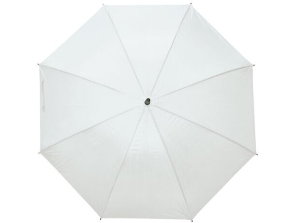 Paraguas con mango de plástico apertura automática blanco