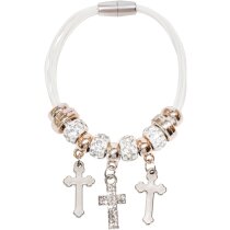 pulseras fiestas personalizadas abalorios cruces