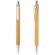 Set boligrafo y portaminas bambu