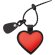 Llavero Mon Amour con forma de corazón en poliuretano suave Rojo