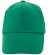 Gorra 100% algodón velcro Navia verde