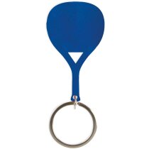 Llavero original de aluminio con forma de raqueta de padel de colores