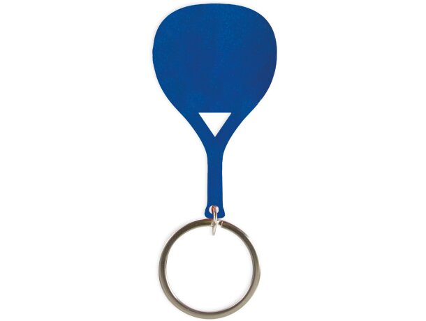 Llavero raqueta padel aluminio barato azul