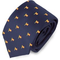Corbata con diseño de bandera de España personalizada