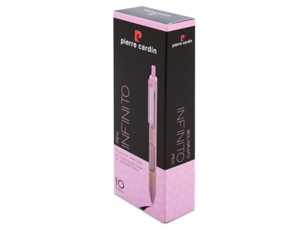 Bolígrafo Pierre Cardin German con grip de goma Rosa detalle 16